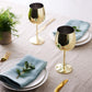 Elegant Stainless Steel Wine Glasses | Gold Finish with Shatterproof Design for Luxurious Sipping