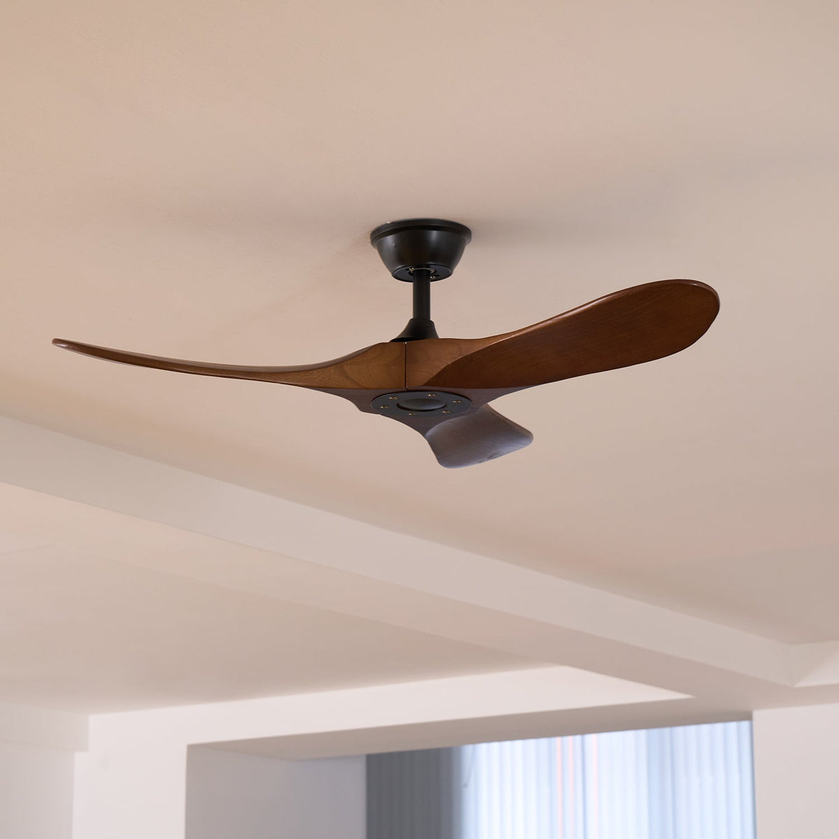 Elegant Wooden Ceiling Fan with Remote Control | Modern Design for Comfort