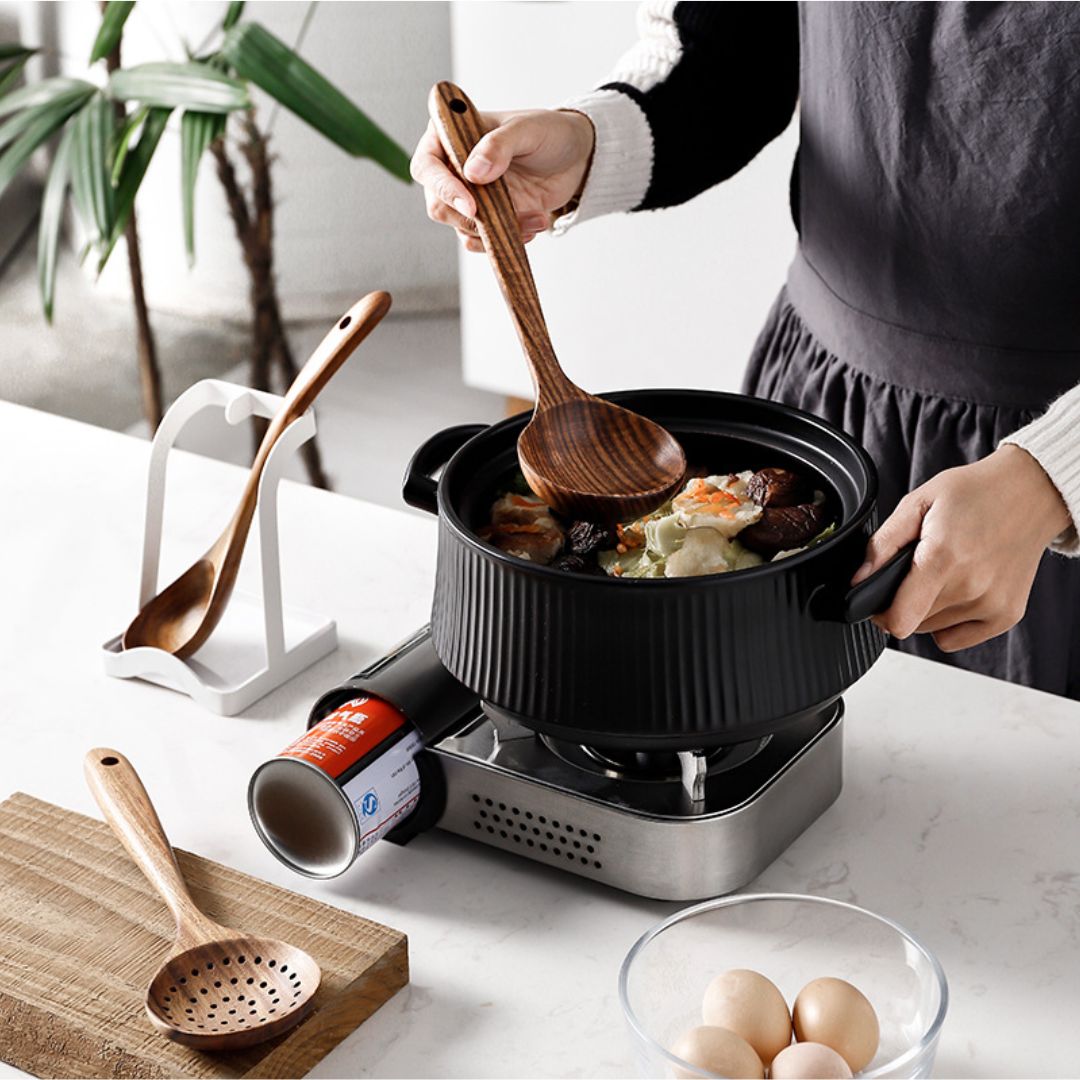 Elegant Wooden Cooking Utensil Set - photo 3