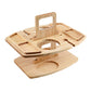 Elegant Wooden Picnic Table with Compartments for Snacks & Drinks | Perfect for Outdoor Gatherings