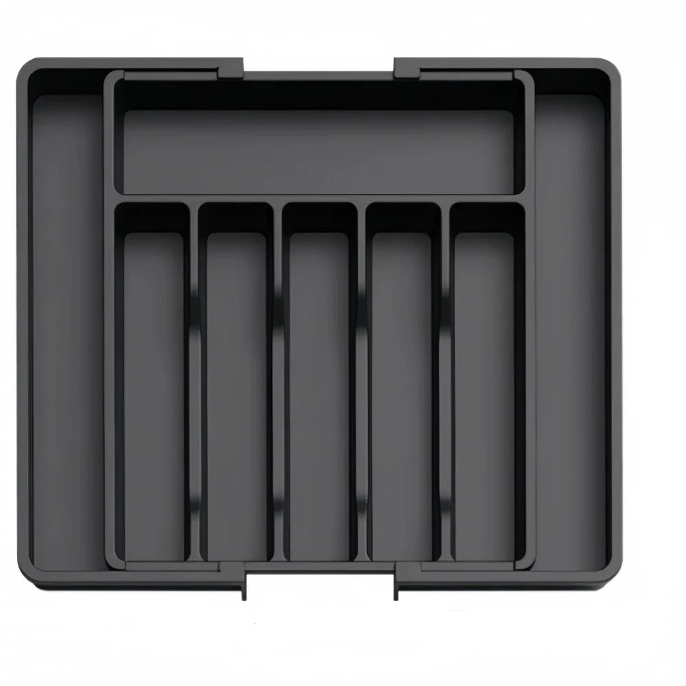 Expandable Kitchen Drawer Organizer | 8-Compartment Cutlery Tray for Efficient Utensil Management - photo 1