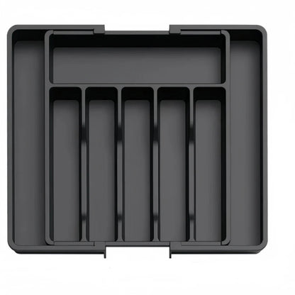Expandable Kitchen Drawer Organizer | 8-Compartment Cutlery Tray for Efficient Utensil Management - photo 1
