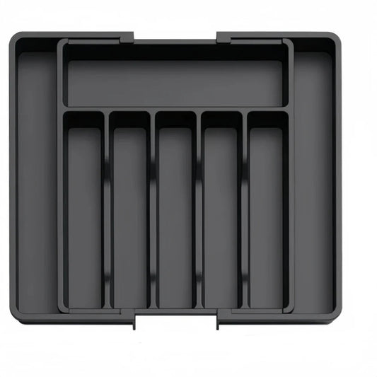 Expandable Kitchen Drawer Organizer | 8-Compartment Cutlery Tray for Efficient Utensil Management - photo 1