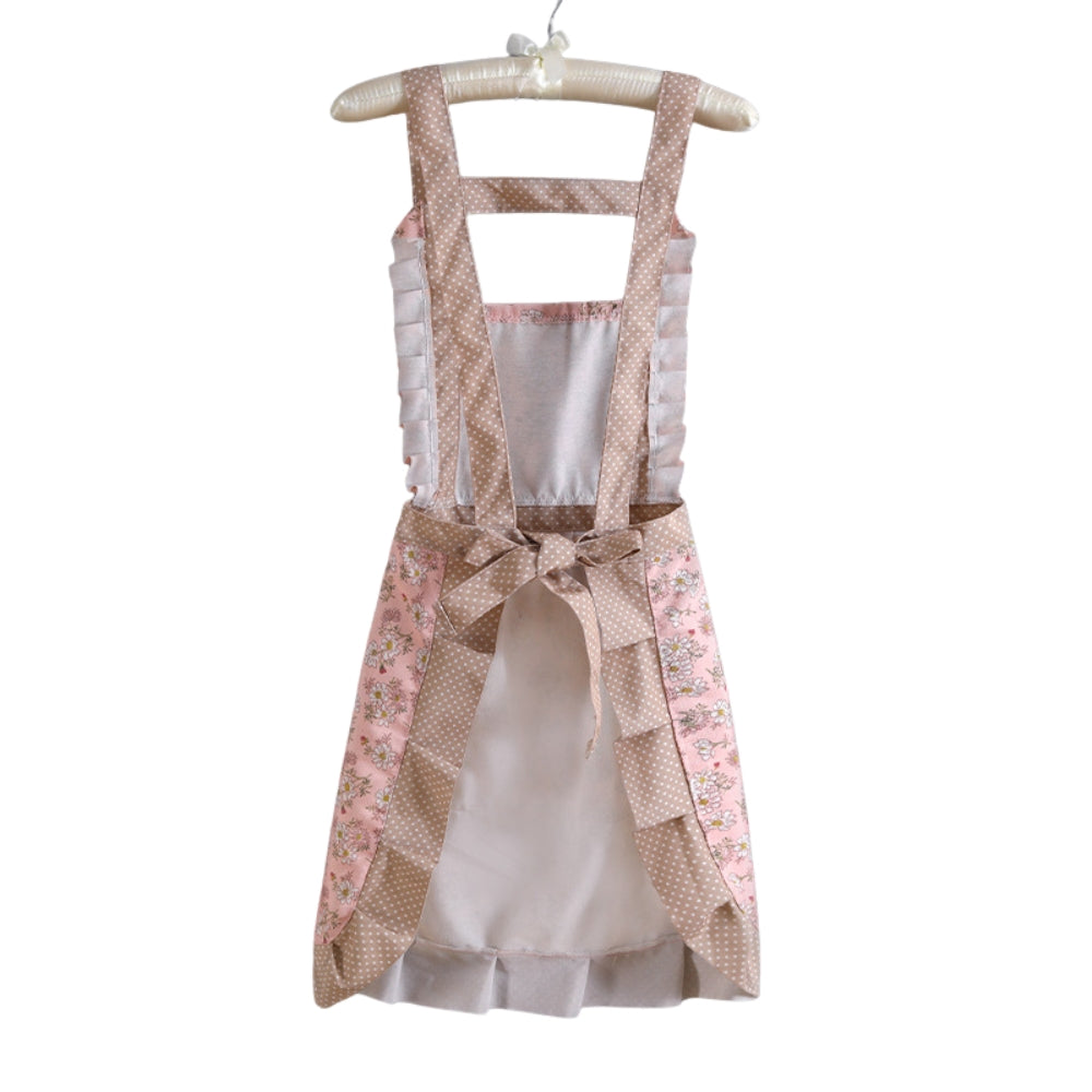 Floral Kitchen Apron | Durable Cooking Apron with Adjustable Ties | Full Coverage for Effortless Cooking and Baking - photo 5