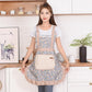 Floral Kitchen Apron | Durable Cooking Apron with Adjustable Ties | Full Coverage for Effortless Cooking and Baking