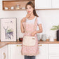 Floral Kitchen Apron | Durable Cooking Apron with Adjustable Ties | Full Coverage for Effortless Cooking and Baking