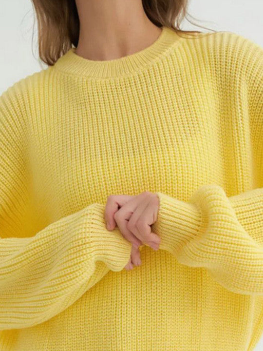 Cindy | Women's Cosy Textured Crewneck Jumper for Winter