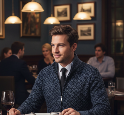 Quentin | Men's Classic Zip-Up Cardigan for Winter