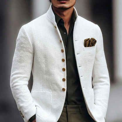 Ben | Men's Stylish Textured Stand-Collar Jacket