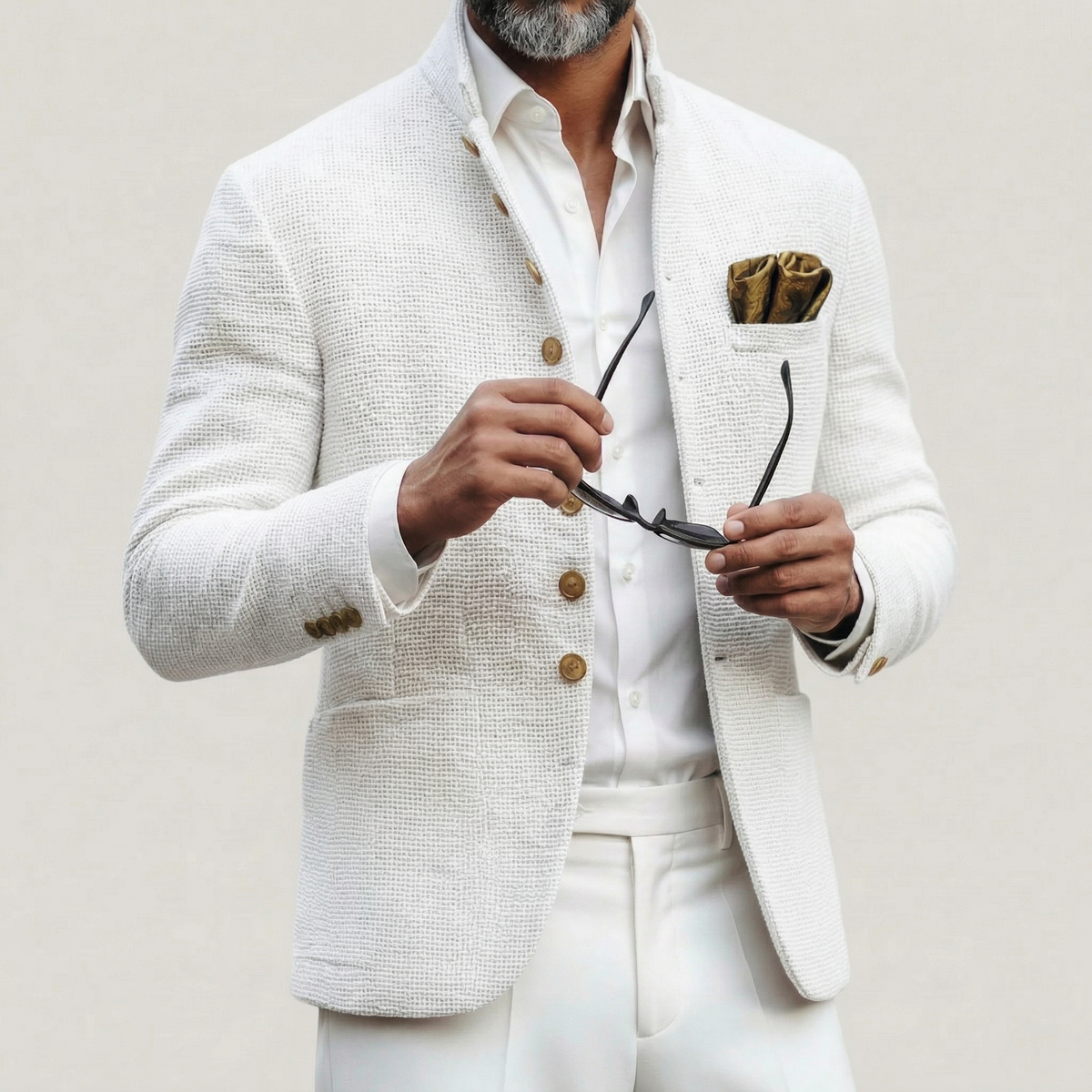 Ben | Men's Stylish Textured Stand-Collar Jacket