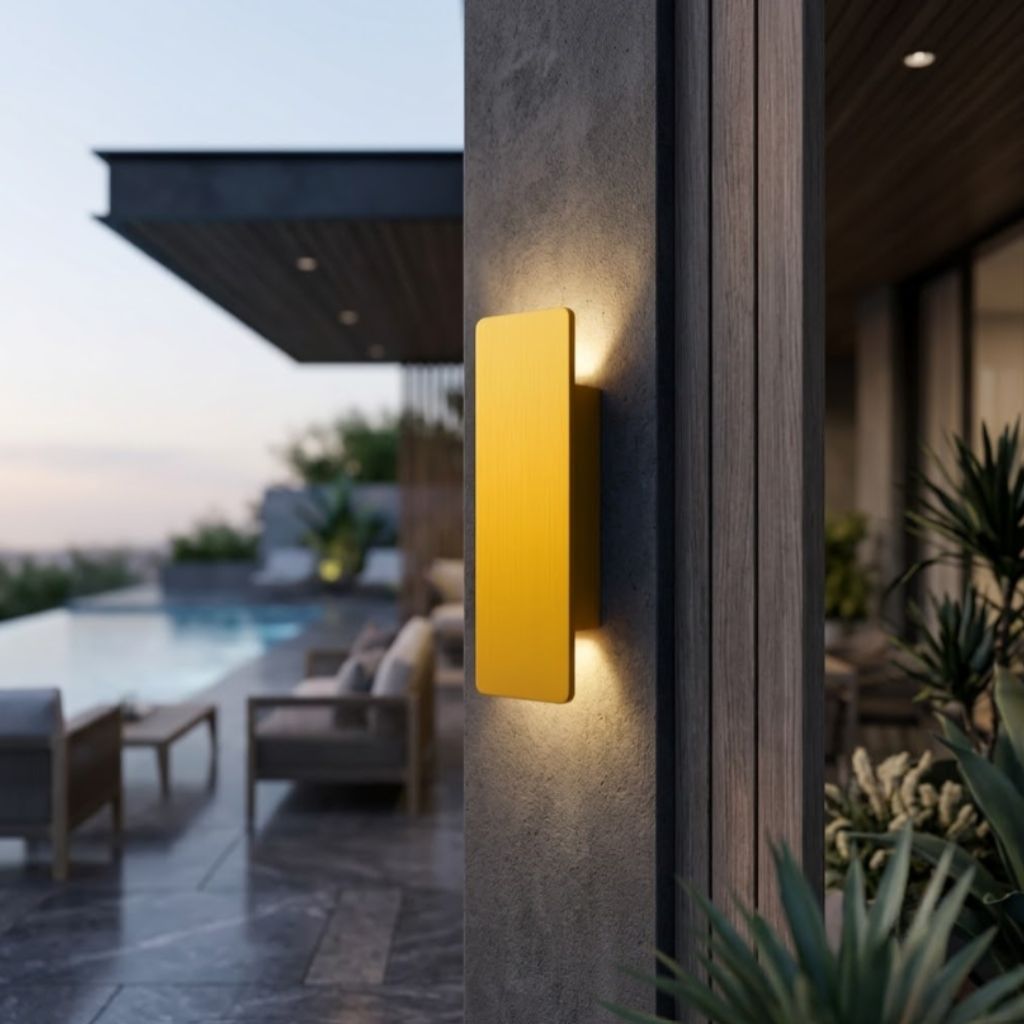 Golden Collection | Outdoor Wall Light with IP65 Rating & Energy-Efficient LED | Stylish Lantern for Garden and Patio