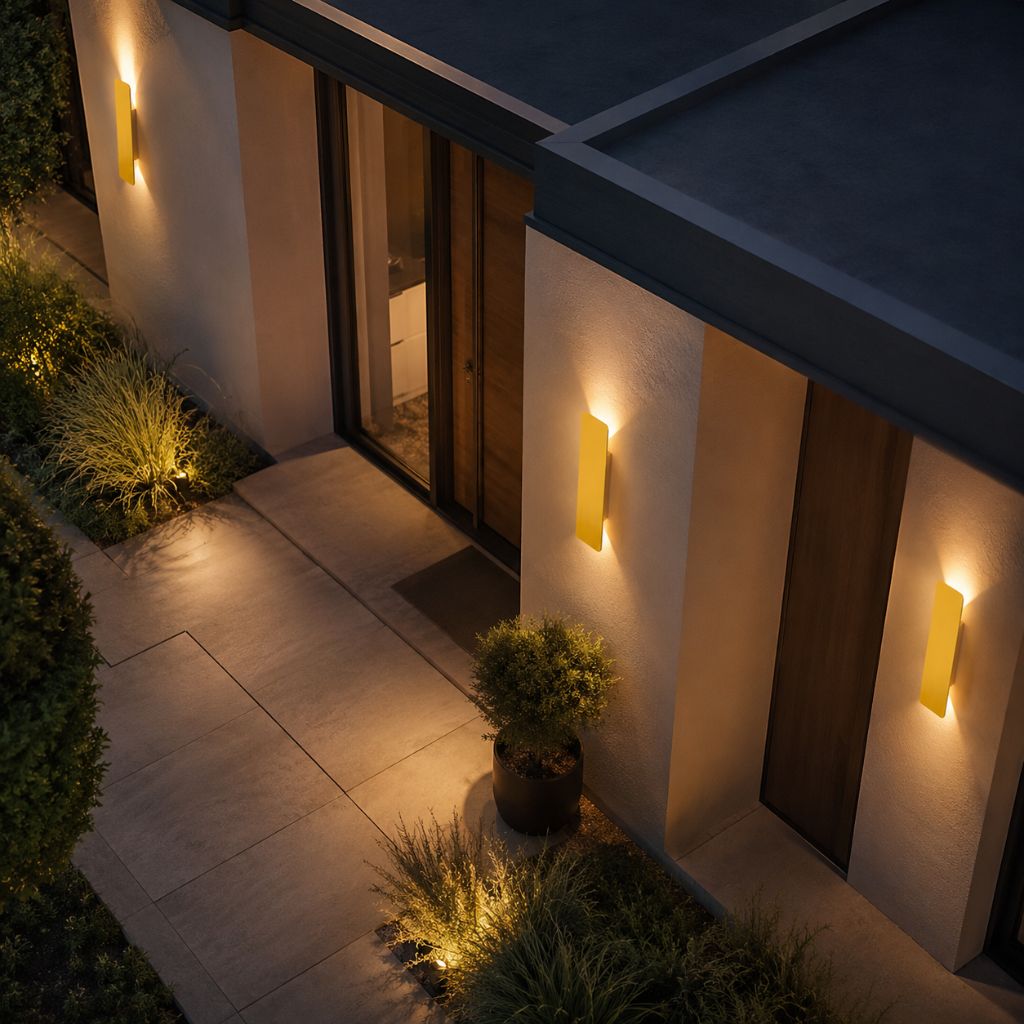 Golden Collection | Outdoor Wall Light with IP65 Rating & Energy-Efficient LED | Stylish Lantern for Garden and Patio