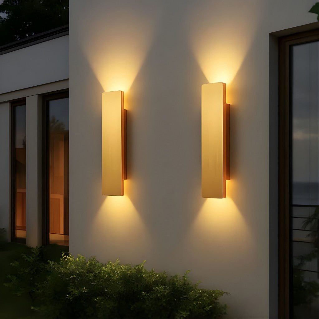 Golden Collection | Outdoor Wall Light with IP65 Rating & Energy-Efficient LED | Stylish Lantern for Garden and Patio