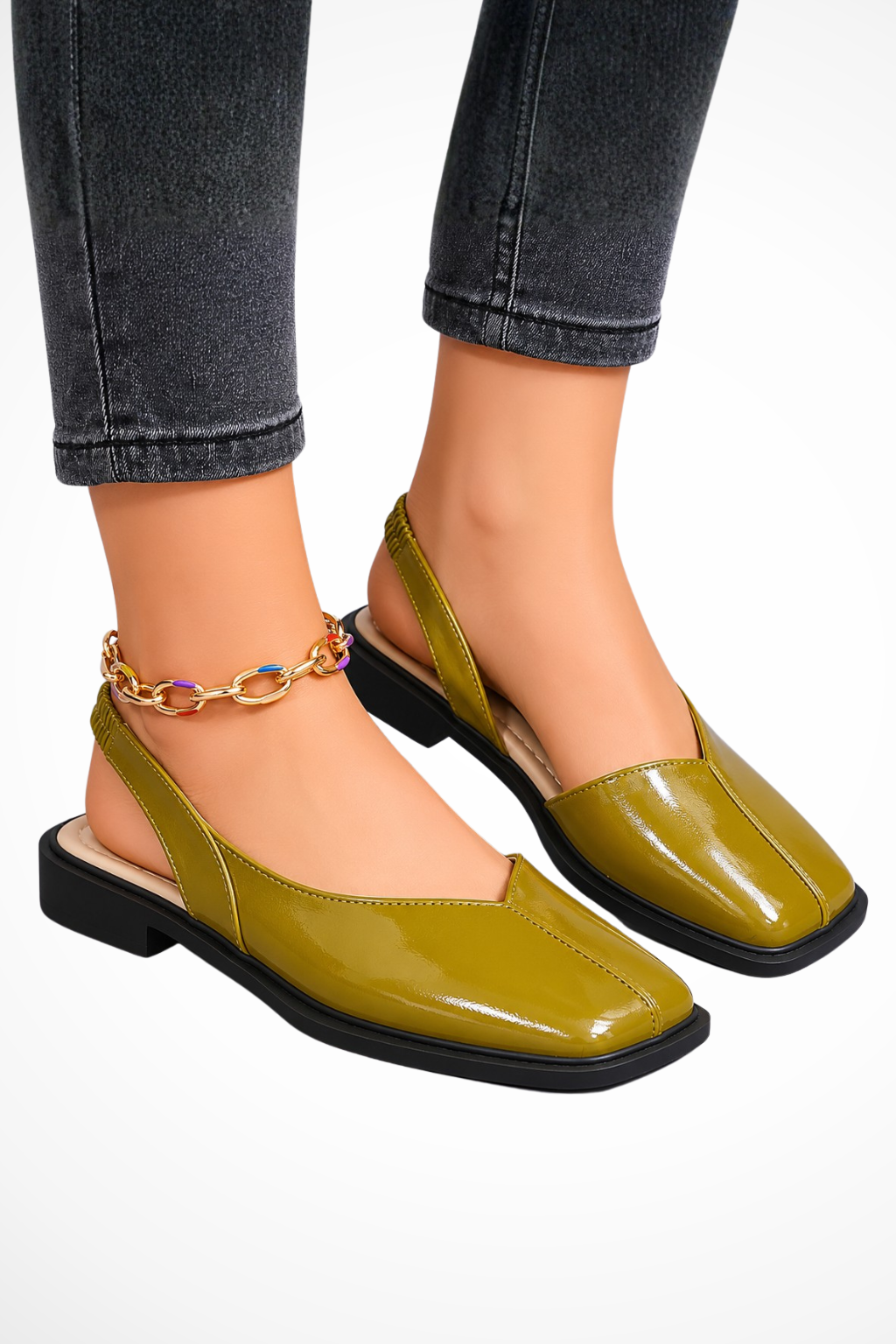 Margot | Women's Square-Toe Slingback Flats