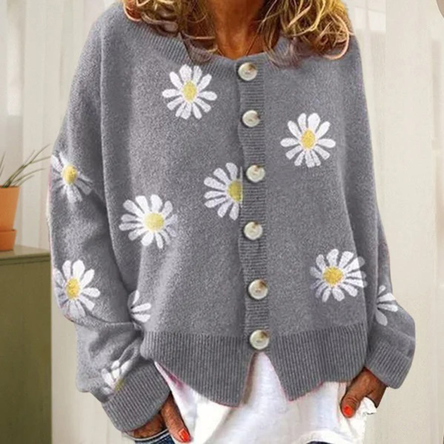 Sandy | Women's Elegant Button-Down Cardigan for Winter