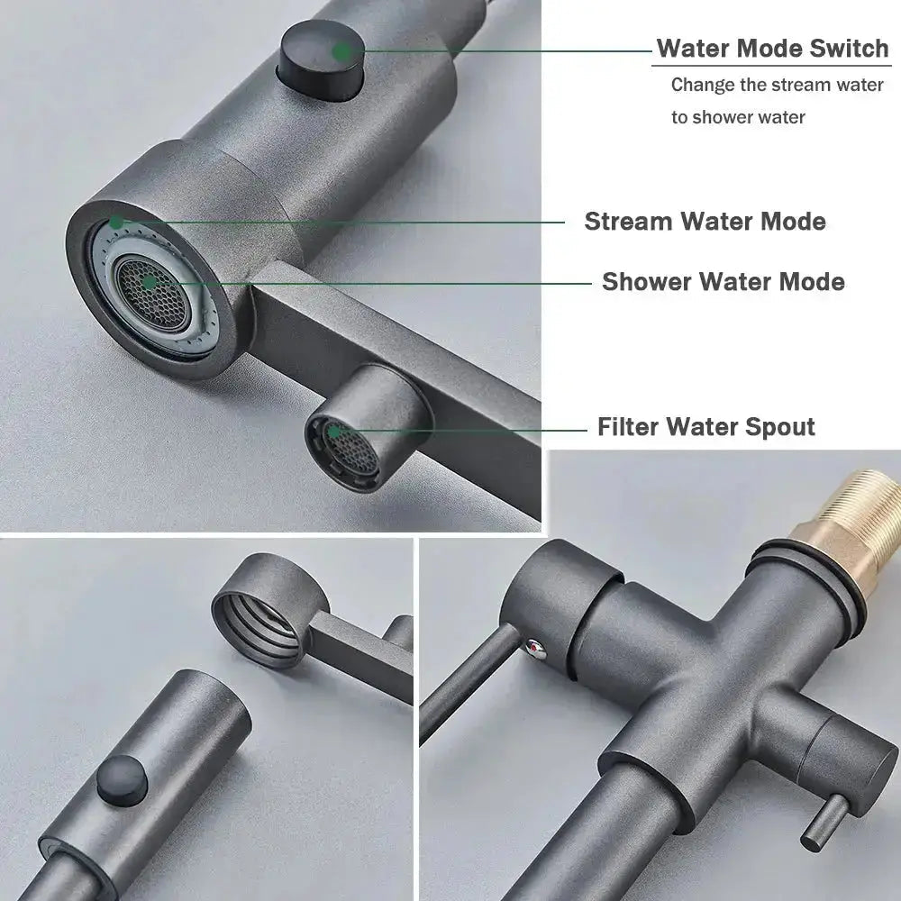 Harmony | Kitchen Mixer Tap with Smooth Pull-Down Spray Head