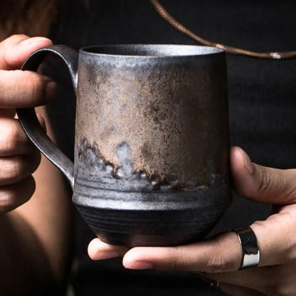 Harvest Collection | Rustic Ceramic Mug with Vintage Charm | Handcrafted Coffee Cup for Cozy Moments