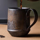 Harvest Collection | Rustic Ceramic Mug with Vintage Charm | Handcrafted Coffee Cup for Cozy Moments