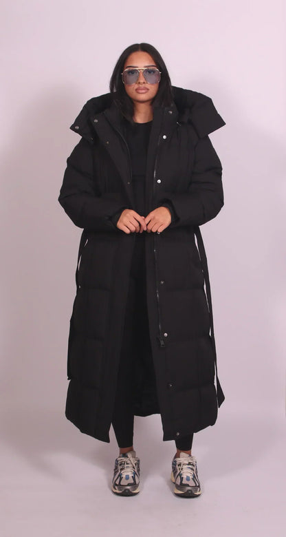 Idony | Women's Longline Puffer Jacket for Winter