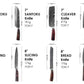 Ikigai | 8-Piece Professional Chef Knife Set with High-Carbon Steel Blades | Ergonomic Pakka Wood Handles for Precision Cutting