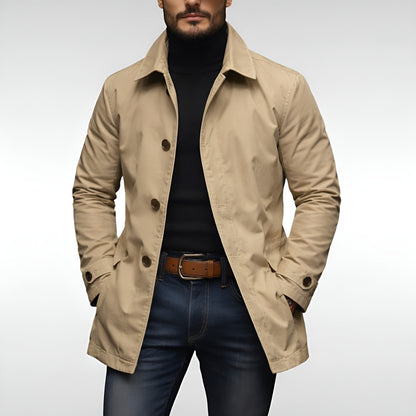 Edward | Men's Tailored Structured Coat for Winter