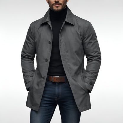 Edward | Men's Tailored Structured Coat for Winter