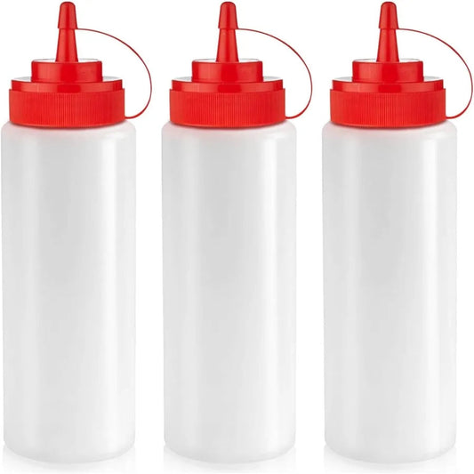 Kitchen Essentials | 12 oz Squeeze Bottles with Leak-Proof Design | Versatile Dispenser for Sauces and Dressings