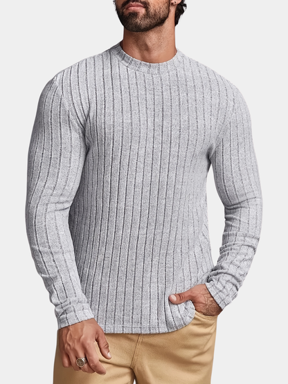 Hugo | Men's Classic Striped Rib-Knit Jumper for Winter