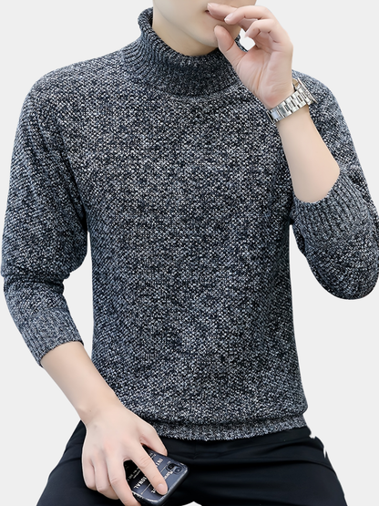 Ryan | Men's Rib-Knit Lapel Jumper for Winter