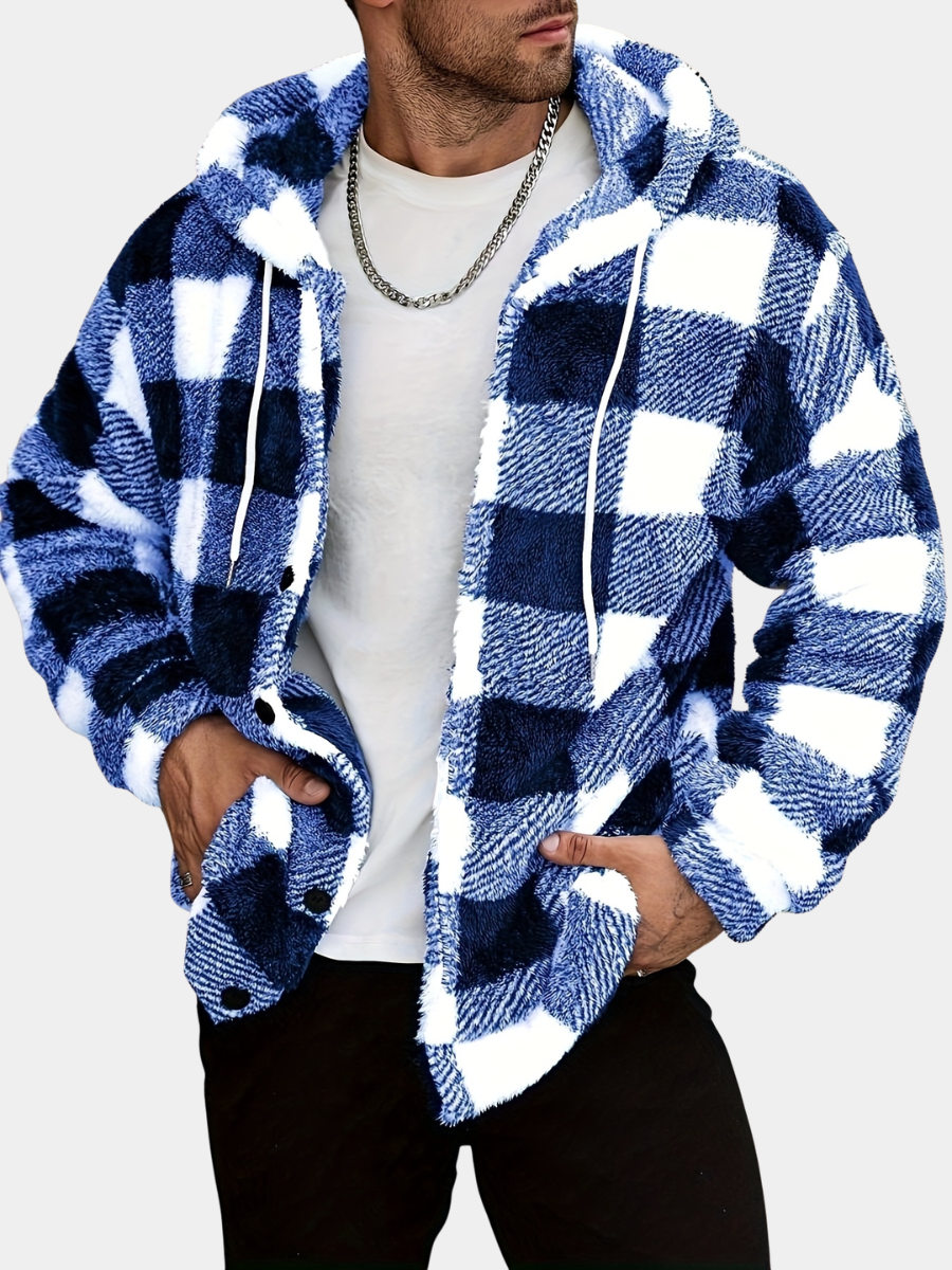 Nathan | Men's Stylish Colourblock Hooded Jacket