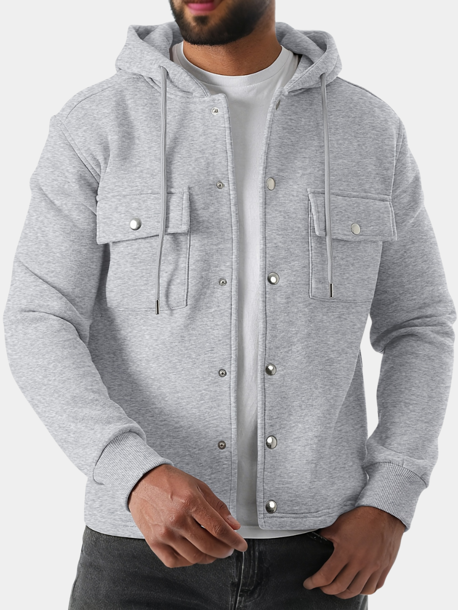 Harry | Men's Classic Solid-Knit Hoodie for Winter
