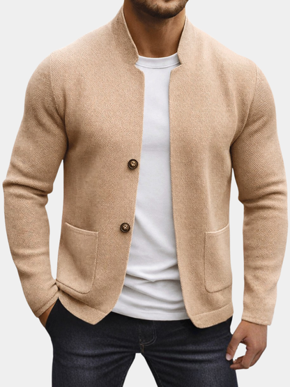 Rowan | Men's Stylish Textured Knit Jacket for Winter