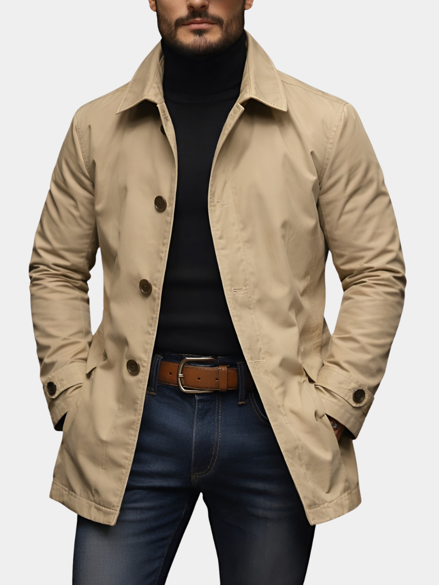 Edward | Men's Tailored Structured Coat for Winter