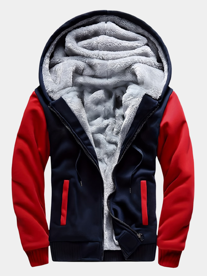 Cameron | Men's Cosy Fleece Hooded Jacket for Winter