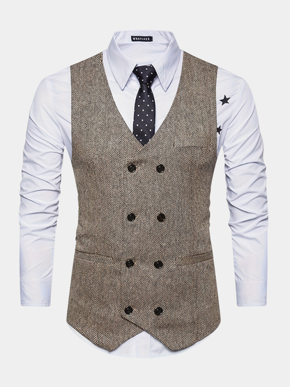 Benjamin | Men's V-Neck Waistcoat