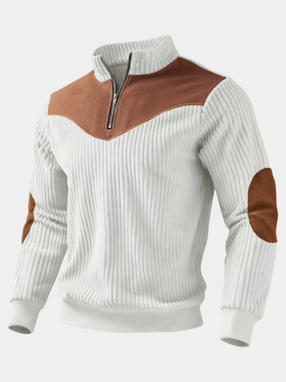 Alexander | Men's Ribbed Half-Zip Sweatshirt