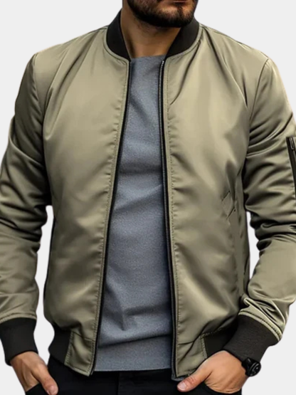 Elliot | Men's Ribbed Bomber Jacket