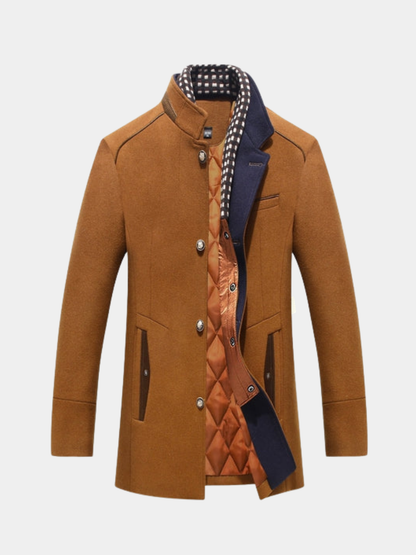 Alfie | Men's Stylish Coat with Removable Collar