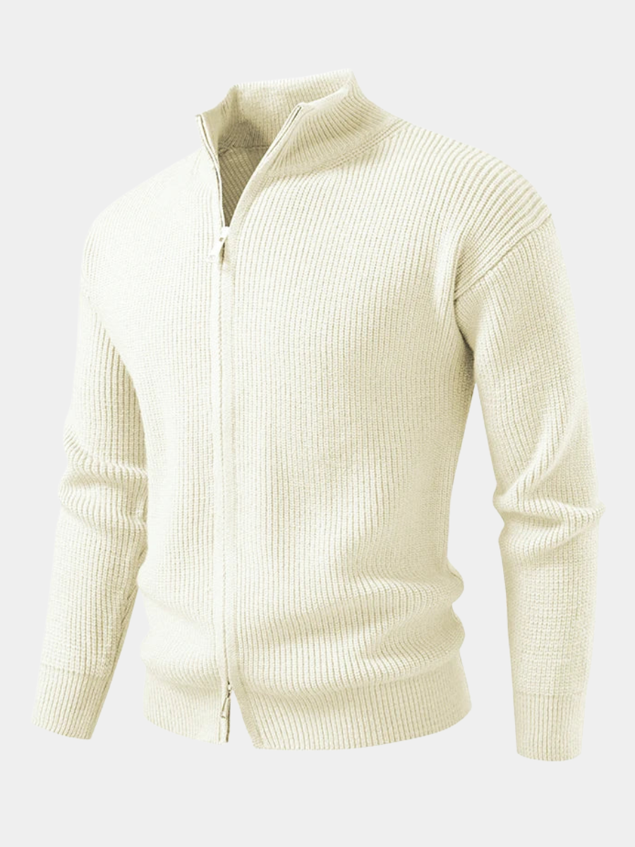 Felix | Men's Textured Full-Zip Cardigan for Winter