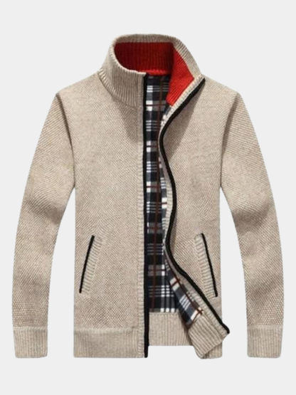 Victor | Men's Zip-Up Knit Jumper for Winter