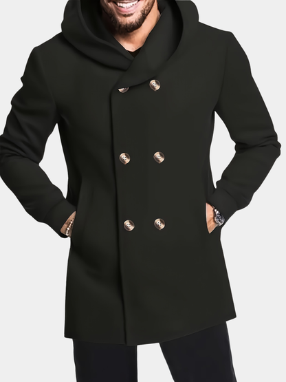 Harvey | Men's Classic Tweed Hooded Coat for Winter