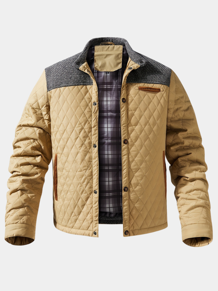 Frank | Men's Colour-Block Stand-Collar Jacket