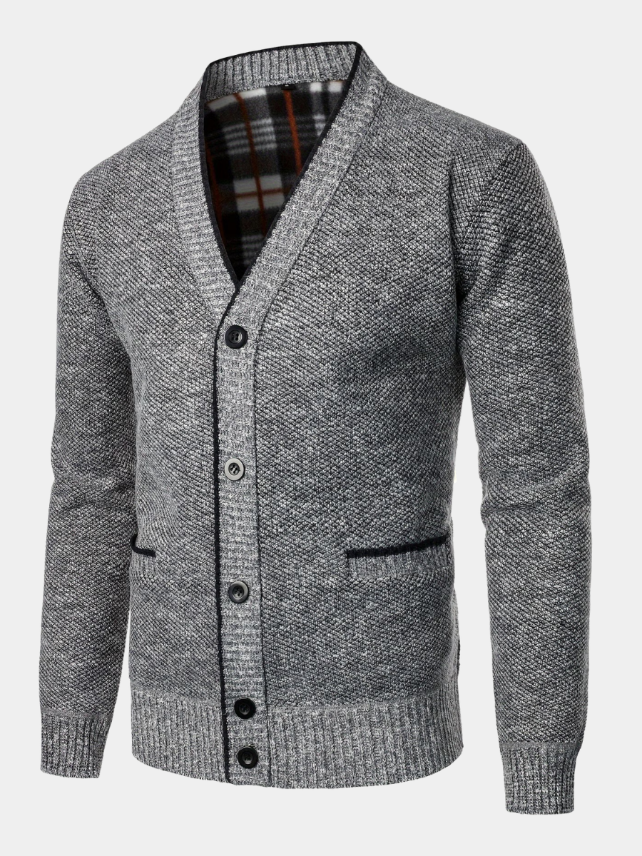 Jamie | Men's Classic V-Neck Knit Cardigan for Winter