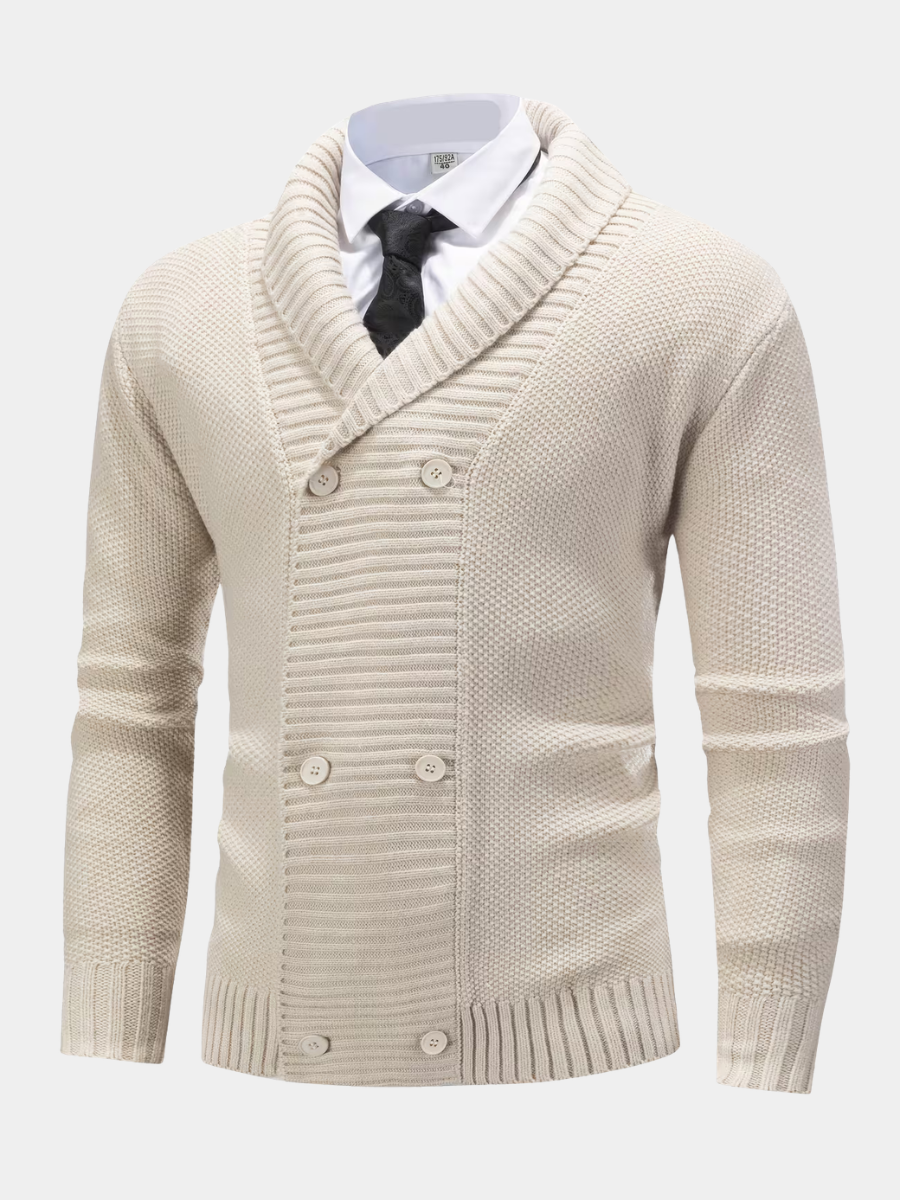 Quentin | Men's Ribbed Knit Cardigan for Winter