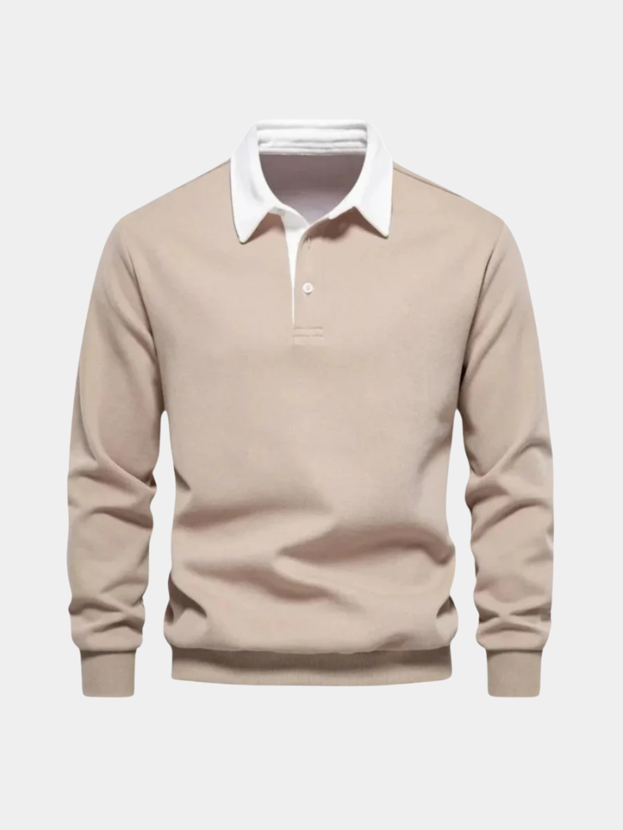 Samuel | Men's Classic Knit Polo Jumper