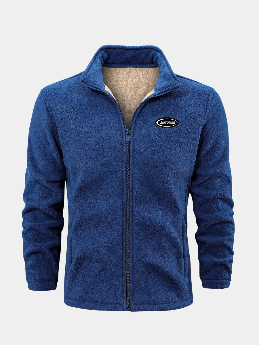 William | Men's Stand-Collar Fleece Jacket for Winter