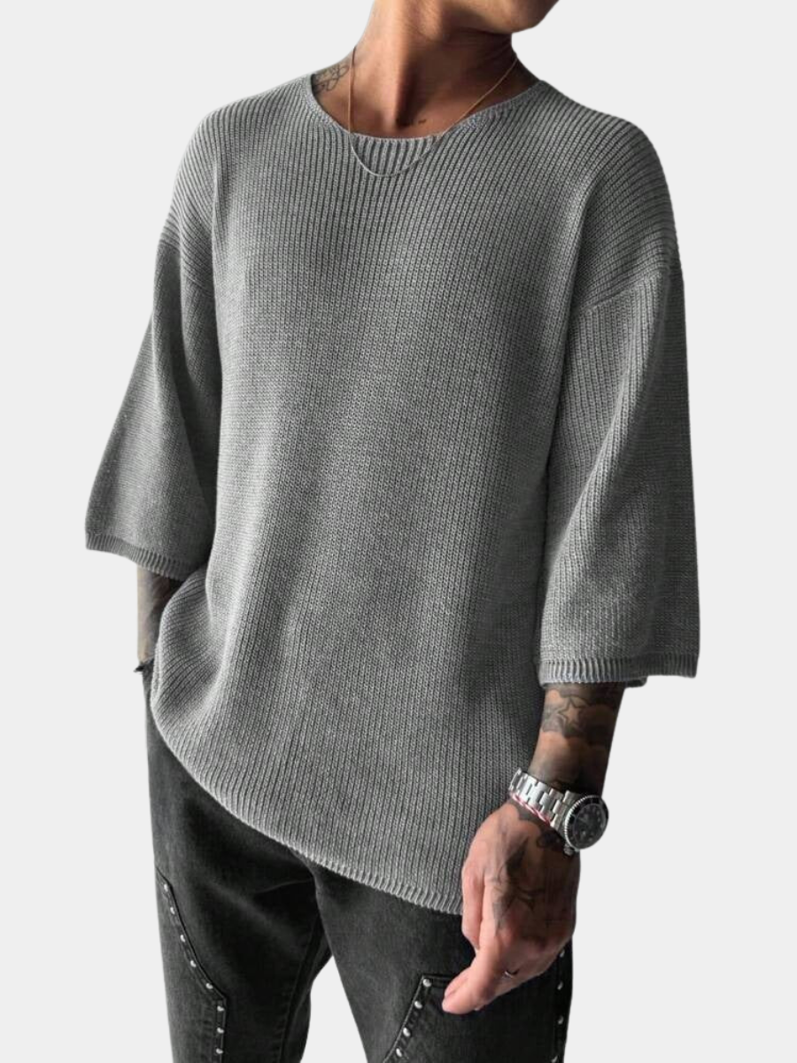 Elliot | Men's Textured Knit Pullover Jumper for Winter