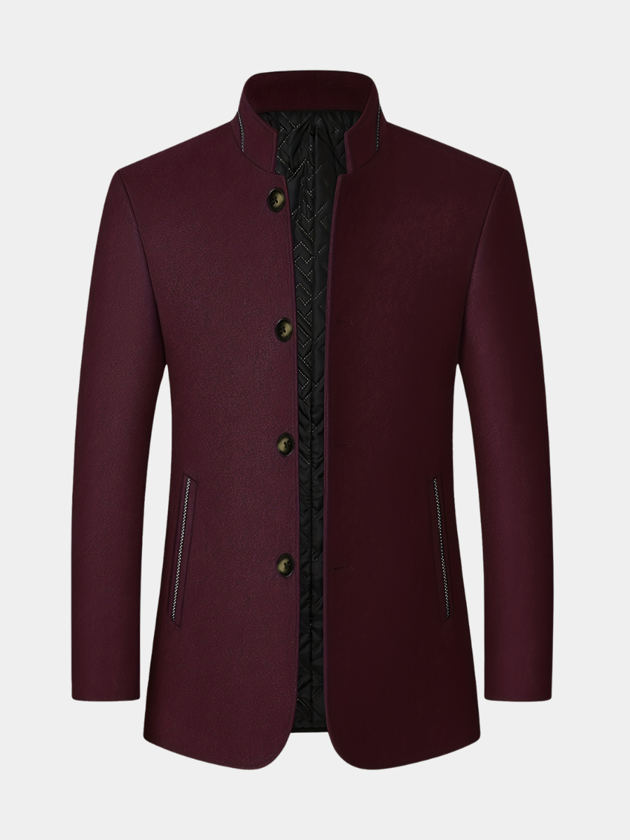 Jack | Men's Stand-Collar Tweed Jacket