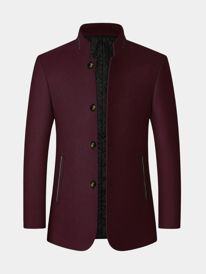 Jack | Men's Stand-Collar Tweed Jacket