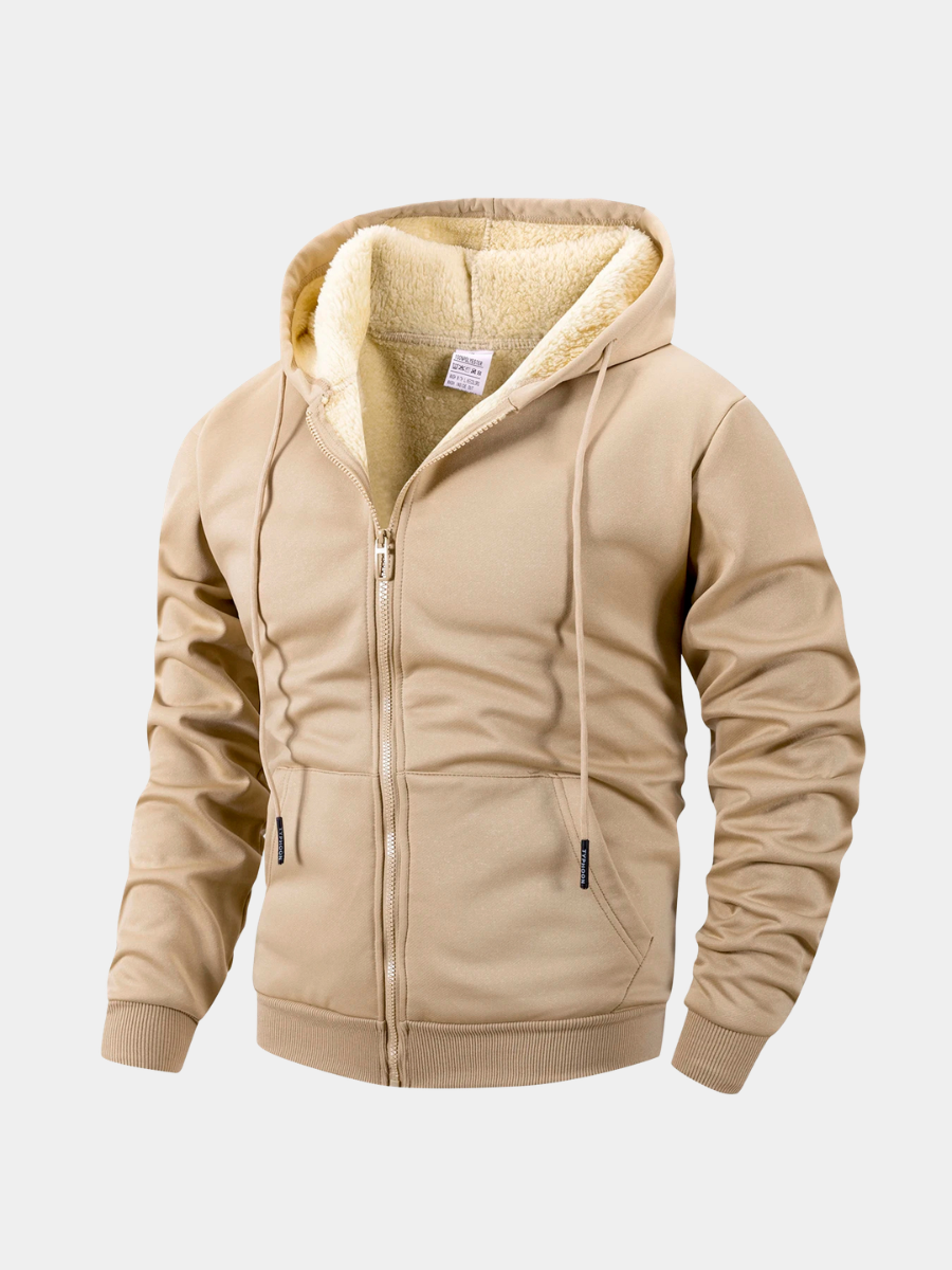 Freddie | Men's Cosy Fleece Zip-Up Hoodie for Winter
